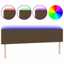 Acquista Testiera a LED Marrone Scuro 160x5x78/88 cm in Tessuto con riferimento GHV-3121859 della ditta GARDENHOME