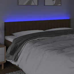 Acquista Testiera a LED Marrone Scuro 160x5x78/88 cm in Tessuto con riferimento GHV-3121859 della ditta GARDENHOME