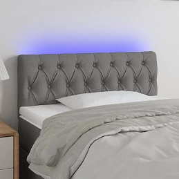 Acquista Testiera a LED Grigio Scuro 90x7x78/88 cm in Tessuto con riferimento GHV-3121931 della ditta GARDENHOME
