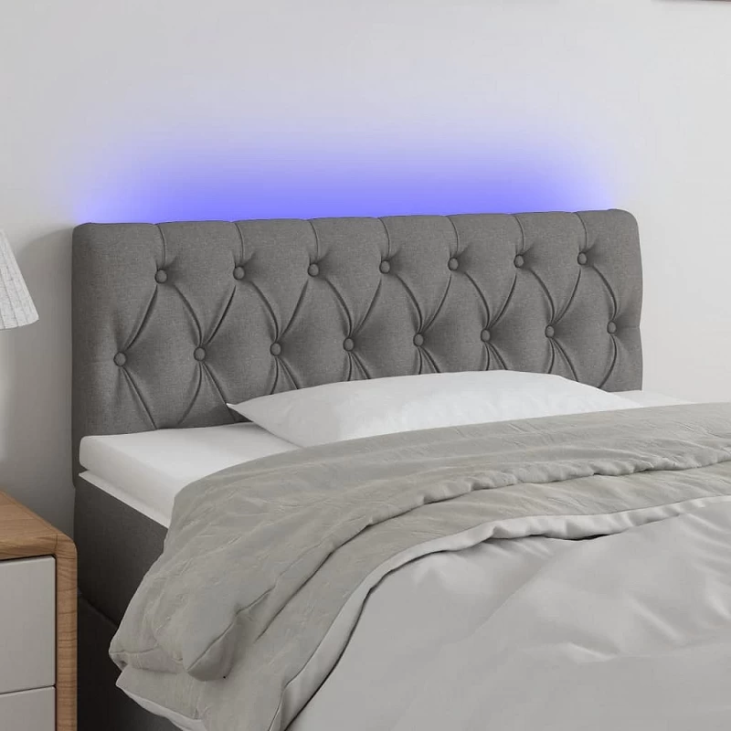 Acquista Testiera a LED Grigio Scuro 90x7x78/88 cm in Tessuto con riferimento GHV-3121931 della ditta GARDENHOME