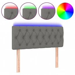 Acquista Testiera a LED Grigio Scuro 90x7x78/88 cm in Tessuto con riferimento GHV-3121931 della ditta GARDENHOME