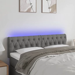 Acquista Testiera a LED Grigio Scuro 144x7x78/88 cm in Tessuto con riferimento GHV-3121947 della ditta GARDENHOME