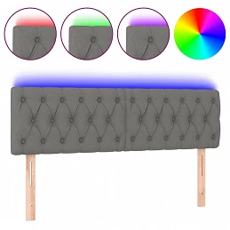 Acquista Testiera a LED Grigio Scuro 144x7x78/88 cm in Tessuto con riferimento GHV-3121947 della ditta GARDENHOME