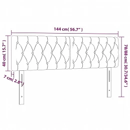 Acquista Testiera a LED Grigio Scuro 144x7x78/88 cm in Tessuto con riferimento GHV-3121947 della ditta GARDENHOME