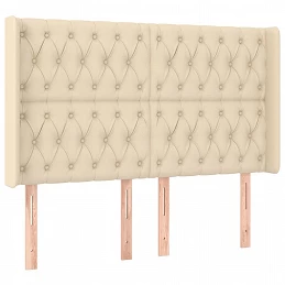Acquista Testiera ad Orecchio Crema 163x16x118/128 cm in Tessuto con riferimento GHV-3119927 della ditta GARDENHOME