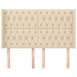 Acquista Testiera ad Orecchio Crema 163x16x118/128 cm in Tessuto con riferimento GHV-3119927 della ditta GARDENHOME