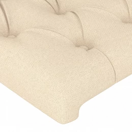 Acquista Testiera ad Orecchio Crema 163x16x118/128 cm in Tessuto con riferimento GHV-3119927 della ditta GARDENHOME