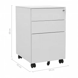 Acquista Schedario Mobile Grigio Chiaro 39x45x60 cm in Acciaio con riferimento GHV-335979 della ditta GARDENHOME