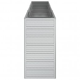 Acquista Letto Rialzato Giardino 240x40x77 cm in Acciaio Zincato Argento con riferimento GHV-316887 della ditta GARDENHOME