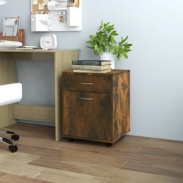 Acquista Armadietto con Ruote Rovere Fumo 45x38x54 cm Legno Multistrato con riferimento GHV-815963 della ditta GARDENHOME