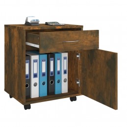 Acquista Armadietto con Ruote Rovere Fumo 45x38x54 cm Legno Multistrato con riferimento GHV-815963 della ditta GARDENHOME