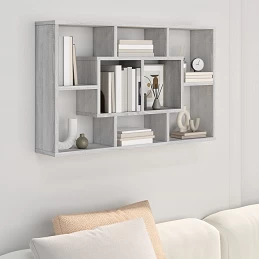 Acquista Mensola a Muro Grigio Sonoma 85x16x52,5 cm in Legno Multistrato con riferimento GHV-820461 della ditta GARDENHOME