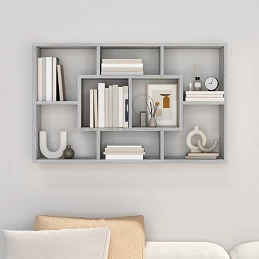 Acquista Mensola a Muro Grigio Sonoma 85x16x52,5 cm in Legno Multistrato con riferimento GHV-820461 della ditta GARDENHOME