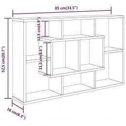 Acquista Mensola a Muro Grigio Sonoma 85x16x52,5 cm in Legno Multistrato con riferimento GHV-820461 della ditta GARDENHOME