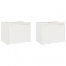 Acquista Pensili Bianchi 2 pz 45x30x35 cm in Legno Massello di Pino con riferimento GHV-813438 della ditta GARDENHOME