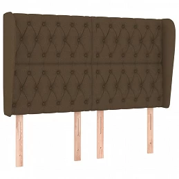 Acquista Testiera ad Orecchio Marrone Scuro 163x23x118/128 cm in Tessuto con riferimento GHV-3118301 della ditta GARDENHOME