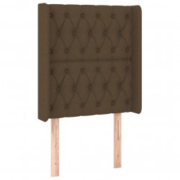 Acquista Testiera ad Orecchio Marrone Scuro 83x16x118/128 cm in Tessuto con riferimento GHV-3119893 della ditta GARDENHOME