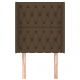 Acquista Testiera ad Orecchio Marrone Scuro 83x16x118/128 cm in Tessuto con riferimento GHV-3119893 della ditta GARDENHOME