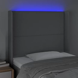 Acquista Testiera a LED Grigio Chiaro 93x16x118/128 cm in Tessuto con riferimento GHV-3123890 della ditta GARDENHOME