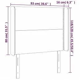 Acquista Testiera a LED Grigio Chiaro 93x16x118/128 cm in Tessuto con riferimento GHV-3123890 della ditta GARDENHOME