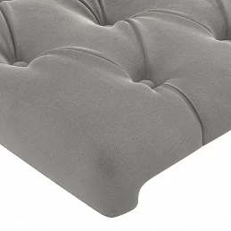 Acquista Testiera a LED Grigio Chiaro 144x7x118/128 cm in Velluto con riferimento GHV-3122808 della ditta GARDENHOME