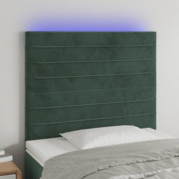 Acquista Testiera a LED Verde Scuro 100x5x118/128cm in Velluto con riferimento GHV-3122609 della ditta GARDENHOME