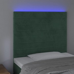 Acquista Testiera a LED Verde Scuro 100x5x118/128cm in Velluto con riferimento GHV-3122609 della ditta GARDENHOME