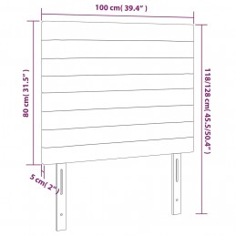Acquista Testiera a LED Verde Scuro 100x5x118/128cm in Velluto con riferimento GHV-3122609 della ditta GARDENHOME