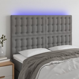 Acquista Testiera a LED GrigioScuro 144x5x118/128cm inTessuto con riferimento GHV-3122857 della ditta GARDENHOME