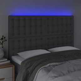 Acquista Testiera a LED GrigioScuro 144x5x118/128cm inTessuto con riferimento GHV-3122857 della ditta GARDENHOME