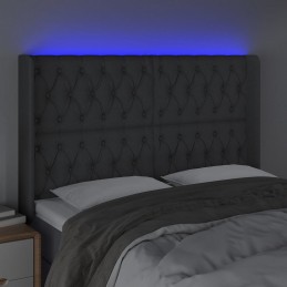 Acquista Testiera a LED GrigioScuro 163x16x118/128cm inTessuto con riferimento GHV-3124391 della ditta GARDENHOME