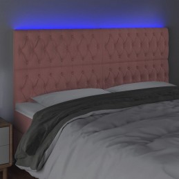 Acquista Testiera a LED rosa 200x7x118/128 cm in Velluto con riferimento GHV-3122831 della ditta GARDENHOME