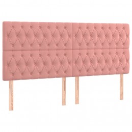 Acquista Testiera a LED rosa 200x7x118/128 cm in Velluto con riferimento GHV-3122831 della ditta GARDENHOME