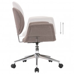 Acquista Sedia da Pranzo Girevole Grigio Talpa in Tessuto con riferimento GHV-287396 della ditta GARDENHOME