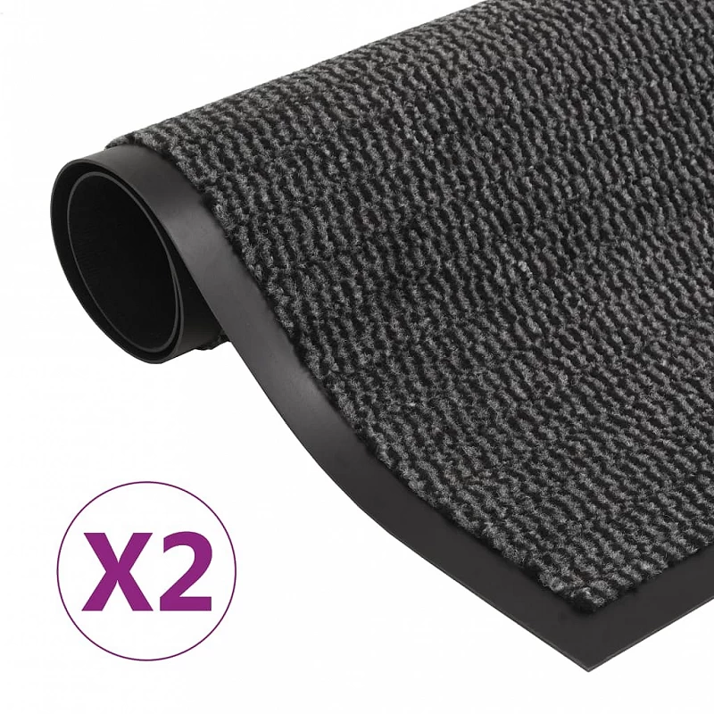 Acquista Tappeti Antipolvere 2 pz Trapuntati 80x120 cm Antracite con riferimento GHV-3051609 della ditta GARDENHOME