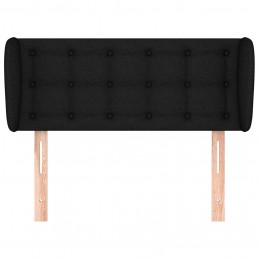 Acquista Testiera ad Orecchio Nera 83 x 23 x 78/88 cm in Tessuto con riferimento GHV-3117554 della ditta GARDENHOME