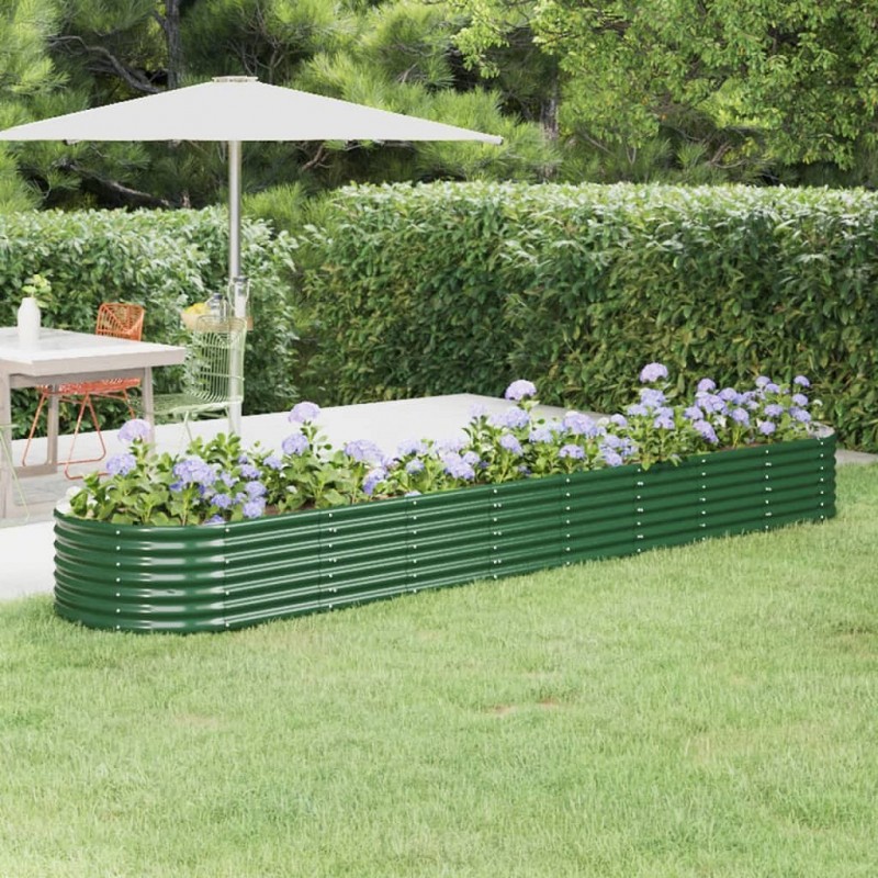 Acquista Vaso da Giardino Acciaio Verniciato a Polvere 368x80x36cm Verde con riferimento GHV-318928 della ditta GARDENHOME