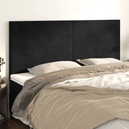 Acquista Testiere 4 pz Nere 100x5x78/88 cm in Velluto con riferimento GHV-3116120 della ditta GARDENHOME