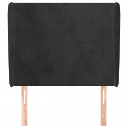 Acquista Testiera ad Orecchio Nera 103x23x118/128 cm in Velluto con riferimento GHV-3117720 della ditta GARDENHOME