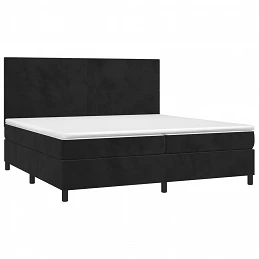 Acquista Giroletto a Molle con Materasso Nero 200x200 cm in Velluto con riferimento GHV-3142925 della ditta GARDENHOME