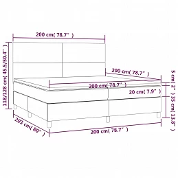 Acquista Giroletto a Molle con Materasso Nero 200x200 cm in Velluto con riferimento GHV-3142925 della ditta GARDENHOME