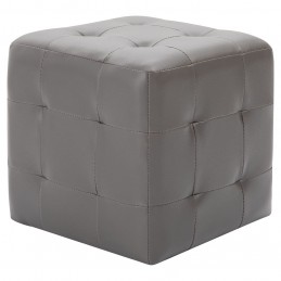 Acquista Pouf 2 pz Grigio 30x30x30 cm in Similpelle con riferimento GHV-278381 della ditta GARDENHOME