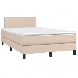 Acquista Giroletto Molle Materasso e LED Cappuccino 120x200cm Similpelle con riferimento GHV-3134098 della ditta GARDENHOME