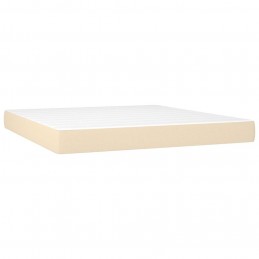 Acquista Letto a Molle con Materasso e LED Crema 180x200 cm in Tessuto con riferimento GHV-3138418 della ditta GARDENHOME