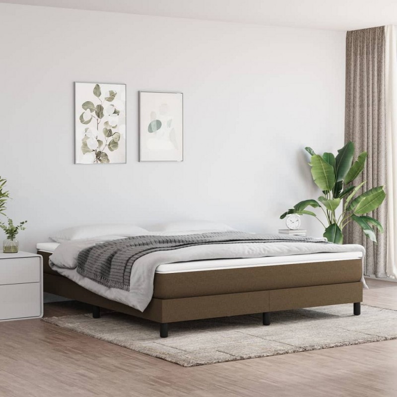 Acquista Giroletto a Molle Marrone Scuro 160x200 cm in Tessuto con riferimento GHV-3120527 della ditta GARDENHOME