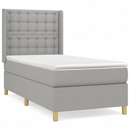 Acquista Giroletto a Molle con Materasso Grigio Chiaro100x200 cm Tessuto con riferimento GHV-3132289 della ditta GARDENHOME