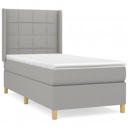 Acquista Giroletto a Molle con Materasso Grigio Chiaro100x200 cm Tessuto con riferimento GHV-3131969 della ditta GARDENHOME