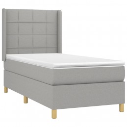 Acquista Giroletto a Molle con Materasso Grigio Chiaro100x200 cm Tessuto con riferimento GHV-3131969 della ditta GARDENHOME