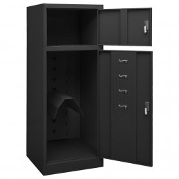 Acquista Armadietto per Sella Antracite 53x53x140 cm in Acciaio con riferimento GHV-339602 della ditta GARDENHOME