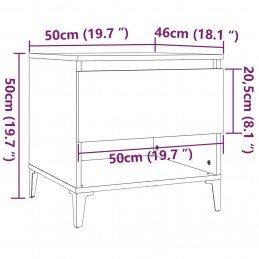 Acquista Tavolini 2pz Grigio Cemento 50x46x50 cm in Legno Multistrato con riferimento GHV-819557 della ditta GARDENHOME